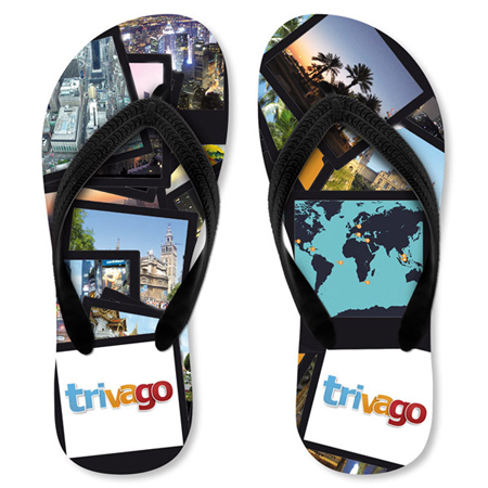 Promotional flip flops with your logo